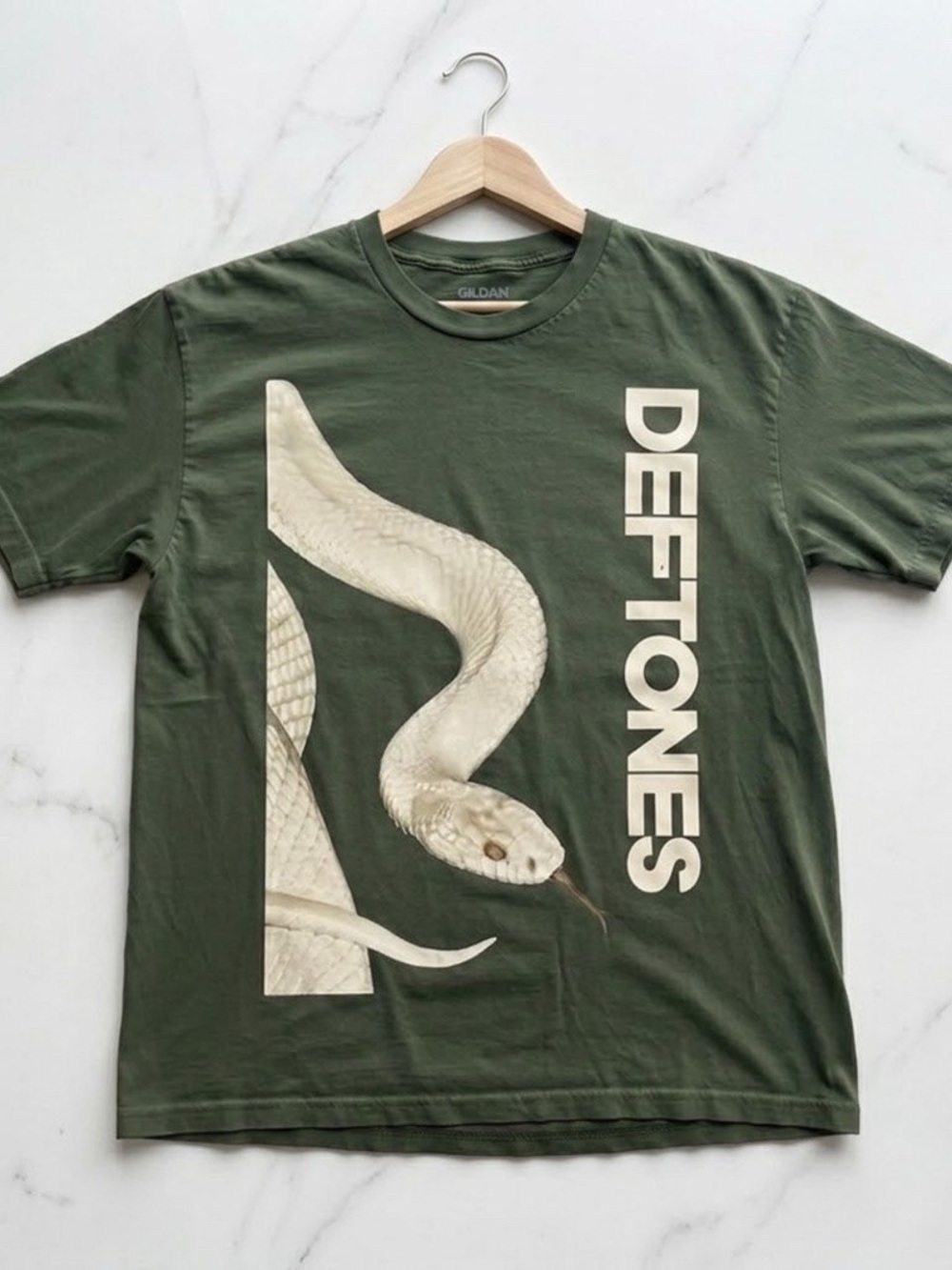 Vintage Deftones White Snake Graphic Tee